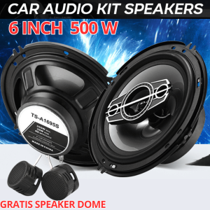 PROMO TERBARU 2 PCS TaffSTUDIO Pcinener Speaker 6 Inch Pintu Mobil Subwoofer Car HiFi 500 W - TS1672