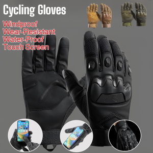 Cycling Gloves Windproof Wear-Resistant Water-Proof Gloves Outdoors Sports Sports Gloves Touch Screen Gloves