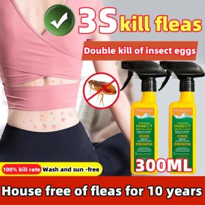 【50 years flea free】tick and flea spray double kill with immediate effect Bed Bug and Dust Mite and Flea Spray Mosquito Repellent Insect Spray with Natural Fast Security To Deodorization Sterilization Form a protective film Wash and sun -free