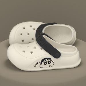 Free Shipping New Crayon Shin-Chan Clogs For Women Summer CoupleS Home Commuting And Outdoor Wear Thick-Soled Height-Increasing Slippers For Men