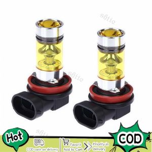 LED Fog Driving Light – Dual Color White/Yellow Waterproof Easy Install Perfect for Car & Motorcycle