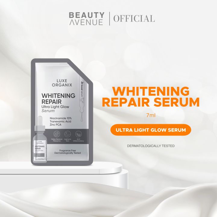 LUXE ORGANIX Whitening repair Serum Niacinamide 10% sachet  7ml