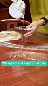 Thickness 2.5mm plastic table cover table cloth waterproof transparent table protector table mat round table cloth