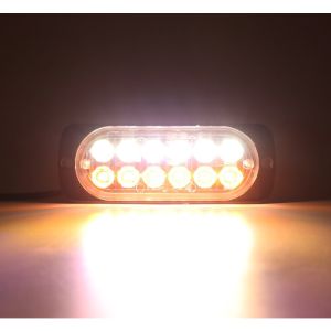 Đèn chớp 12 Led cao cấp 16 chế độ nháy vỏ nhôm CNC 12V-24V - DXZ