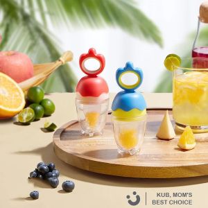 เซ็ต 3 ชิ้น จุกดูดผลไม้ หมุนได้ จุกกัดผลไม้ จุกผลไม้ จุกซิลิโคนใส่ผลไม้ ใช้วัสด