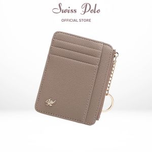 SWISS POLO Ladies PU leather Card Holder Zipper Coin Purse - Multi Colour SLP 32