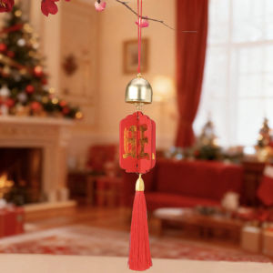 Festival ornament gifts festive and lucky charm pendants door ornaments necklaces accessories DIY small ornaments materials圣诞节风铃福字立体灯笼装饰小挂件铃铛配饰礼品手工diy挂饰材料