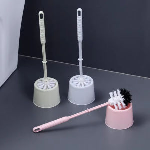 Toilet Cleaning Brush Household Long Handle Toilet Brush Plastic Soft Toilet Bowl Brush Cleaner Bathroom Cleaning Tools