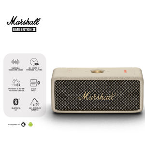 Marshall Kilburn II/Emberton II Extra Bass Portable Wireless Speaker IP67 Wireless Speaker - 16 Hours Battery