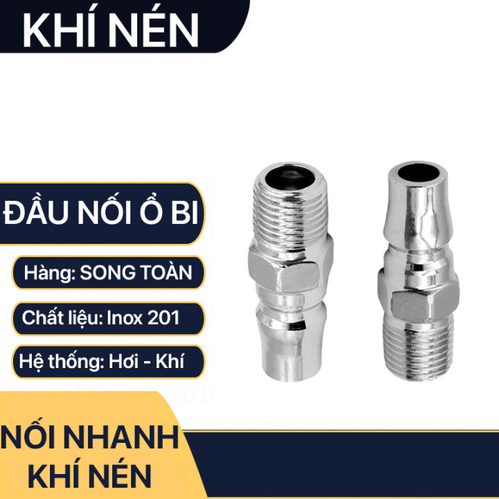 Khớp Nối Nhanh PM 20 Khí Nén Ren Ngoài, Bộ Nối Nhanh Ổ Bi Ren Ngoài 13 ...