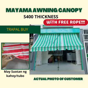 6FT↕️*10FT↔️ 8FT↕️*9FT↔️ TRIPE ROLL UP ROLL DOWN WATERPROOF Tarpaulin Waterproof LONA Trapal TOLDA EXTENSION With Rope