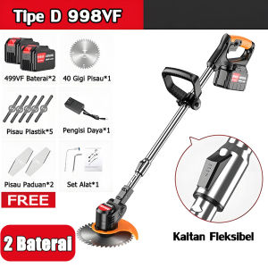 1 orang 300 hektar BAIPUXI Mesin Pemotong Rumput Daya 3800w 48v berat 1.5kg dua baterai 128tv+9 aksesori nirkabel dan portabel cocok untuk rumput taman dan lahan pertanian(Mesin Potong Rumput  Mesin Potong Rumput Baterai Mesin potong rumput listrik)