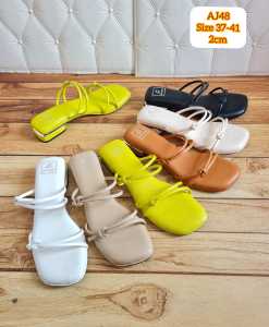 ABBUSHOES AJ 48 SENDAL WANITA HAK TAHU KIKI AMALIA 3CM