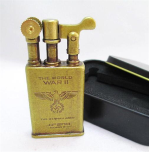 Bật lửa xăng đá Jifeng 006D dùng xăng bấc đá zippo cao cấp(Vàng đồng) (KHÔNG CHỨA XĂNG GAS)