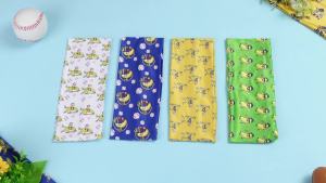 6 Pcs Bananas Baseball Team Headband Novelty Funny Elastic Athletic Sweatband Multi Color Workout Non-Slip Headbands for Baseball Team Sports Yoga Women Men Accessory Gift