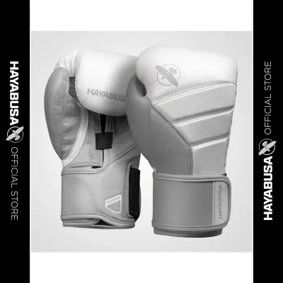 HAYABUSA T3 Boxing Gloves | White Grey | 10oz-16oz