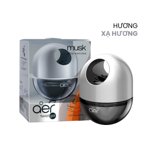 Sáp thơm ô tô nắp xoay đóng mở Godrej Aer-Twist hương Xạ Hương chống tràn tỏa hương 60 ngày 45g