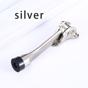1pc Kick Down Door Stopper Zinc Alloy Rubber Buffer Stopper For Home Tools Accessories for Kitchen Bathroom Living room