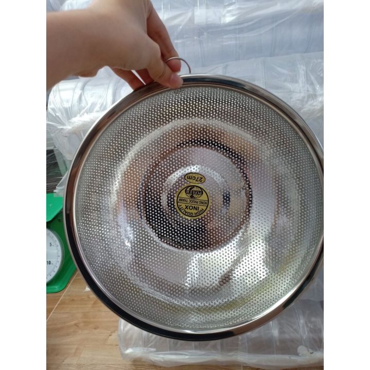Rổ inox, rỗ inox tròn CAO CẤP LOẠI 1, rỗ lưới dày inox 304 đựng trái ...