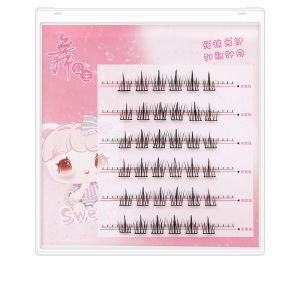 Glue Free Cluster Lashes No glue Self Adhesive DIY Individual Lashes Natural Soft False Eyelashes make up Eyelash Extension