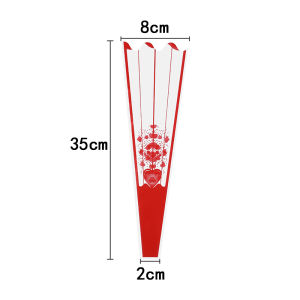 100pcs Transparent Floral Wrapper Double Bouquets Packaging Bags Rose Sleeves Bag For Valenes Day