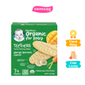 Bánh gạo hữu cơ Gerber Organic vị xoài chuối cà rốt. 