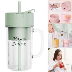 [ COD ] Juicer Blender Glass Portable 340 ml Blender / Gelas Unik Juicer Mini