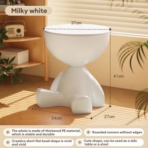 DIODIY Sofa side table side cabinet side table living room creative corner table mini balcony small table with Hidden storage space