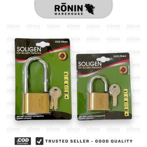 SOLIGEN Gembok Komputer Per Kuningan 40 50 60 mm panjang pendek Kunci Pintu Pagar Rumah