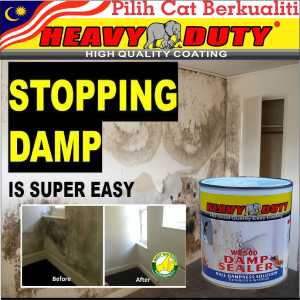 5L HEAVY DUTY ( Damp Sealer ) Wall and Floor Protection Repair Moisture Wall Can recoat with any paint Alkali resistant