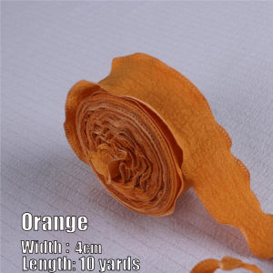9M/Roll Wrinkled Fishtail Yarn Ribbon Handmade DIY Romantic Gift Flower Wrapping Wave Edge Ribbon