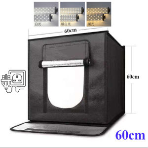 [SG] 60cm 1 Man Studio Tent Light Box For Photography. 3 Tone LED Light Box  Softbox Studio Box Lightbox