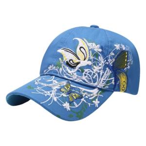 Sparkling Sequins Embroidered Sun Hat Breathable Cotton Baseball Hat For Women Outdoor Sports Running Beach Travel