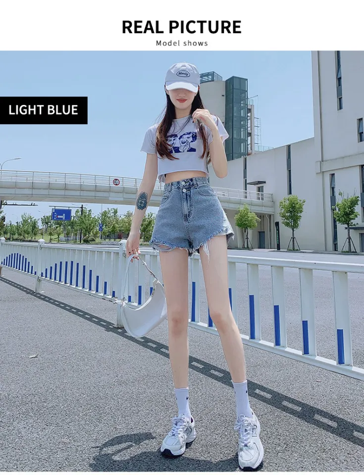Vintage/Retro high-waisted slimming denim Woman's shorts/A-line trousers,  Women's Fashion, Bottoms, Jeans & Leggings on Carousell