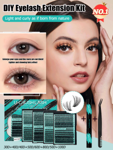 Segmented Thick Self Extensions Eyelash Box Set False Eyelash Green Extensions False Eyelash Set