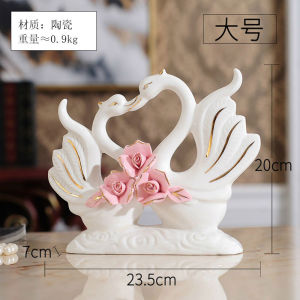 LZD  Electroplating Swan Decoration TV Cabinet Hallway Wine Cabinet New House Partition Bedroom Gifts for Housewarming and Wedding Living Room Factory