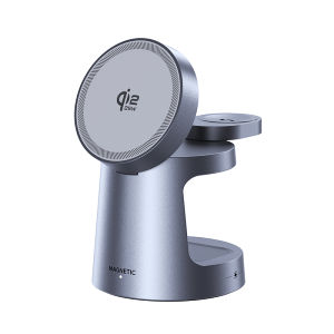 Rocoren 3 In 1 25W Qi2แม่เหล็กที่ชาร์จแบบไร้สายพับได้สำหรับ iPhone 17 16 15 Pro Max AirPods IWatch Samsung S24 S23สถานีชาร์จแบบรวดเร็วเฉียบ