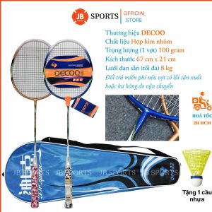 Bộ Vợt Cầu Lông Chính Hãng (2 Vợt) DECOO 52 Cặp Vợt Cầu Lông Tốt Nhẹ Dây Căng