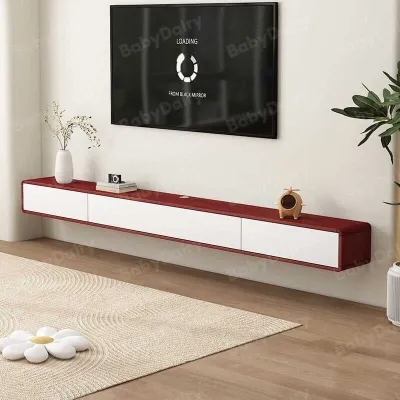 【CozyNest 】Solid Wood Wall-Mounted TV Cabinet Floating TV Stand - Media Console