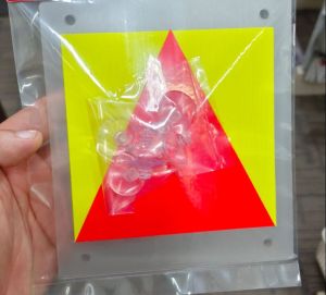Suction Probation Car Plate (P-Plate P plate) 2Pcs / Front & Back