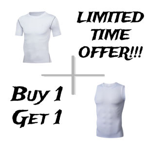 【Buy 1 Take 1】Mens Compression Shirt DRI-FIT Stretchable Breathable Gym Fitness Basketball Sports