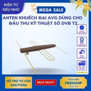 [Chính Hãng] Anten khuếch đại AVG dùng cho Đầu Kỹ Thuật DVB-T2 Tặng dây cáp 15M kèm dây cấp nguồn 5V (màu ngẫu nhiên)