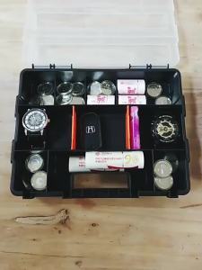 Cornerr Plastic Portable Parts Toolbox Multi-Grid Combination Screw Storage Metal Parts Hardware Tool Screwdriver Repair Tool 3H4K8