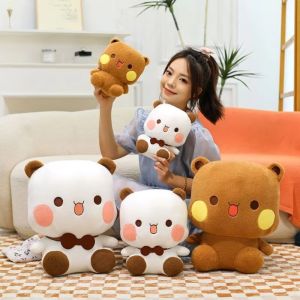 MAHIN Fluffy Bubu And Dudu Panda Plush Toy Soft Collection Stuffed Animals Doll Toy Cute Cartoon Panda Bubu Plush Doll Kids Birthday Christmas
