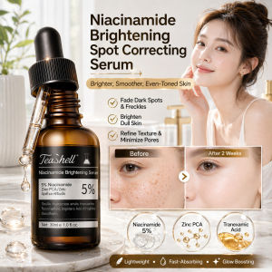 Effective Niacinamide Brightening Serum Dark Spot Remover Skin Whitening Serum Clear Complexion Facial Skincare Tone Correcting Serum Glow Boosting Face Serum. Helps brighten dull skin fast.