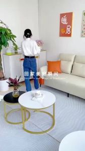 [CozyNest ]Sofa Technology Cloth Sofa Living Room Three-Seat Sofa Sofa Set 1/2/3 Seater Sofa Set Living Room Furniture