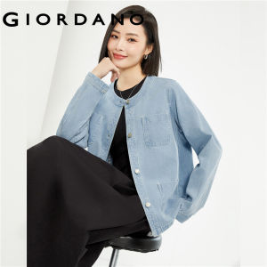 GIORDANO Women's Multi-Pocket Denim Jackets: Style & Comfort