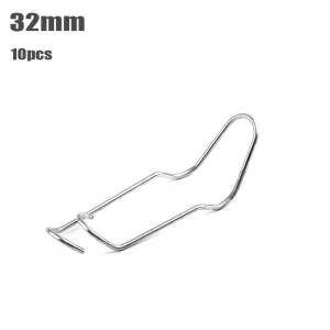 10Pcs Galvanized Greenhouse Pipe Spring Clip Spring Steel Pipe Clip Greenhouse Spring Clip