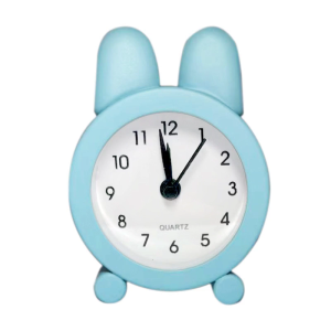 Adorable Bunnys Alarm Clock Bedsides Clock for Kids and Adults with Simple and Digital Display