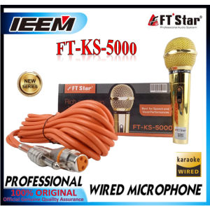 The Newest FT STAR% FT- KS-5000 Professional Dynamic Wired Microphone With Heavy Duty 5M Wire